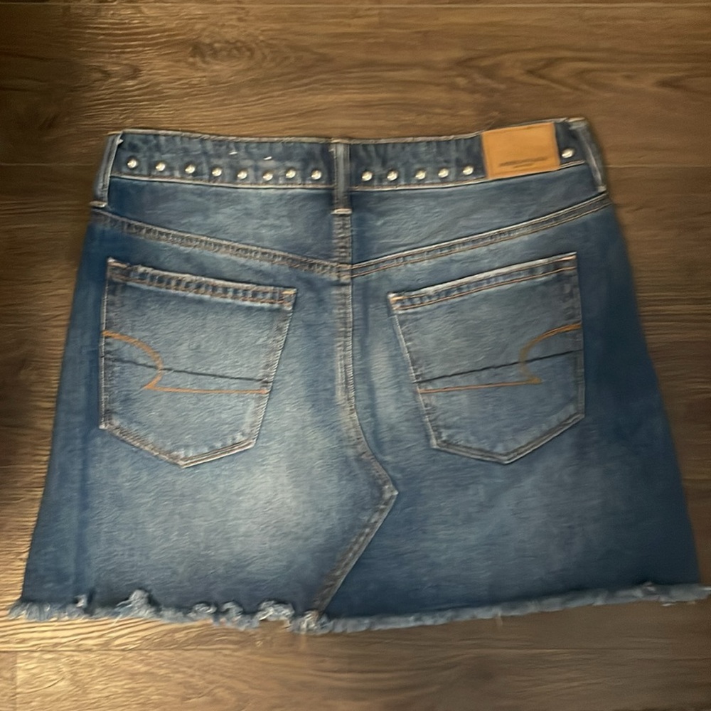American Eagle Studded Jean Skirt - Picture 2 of 3